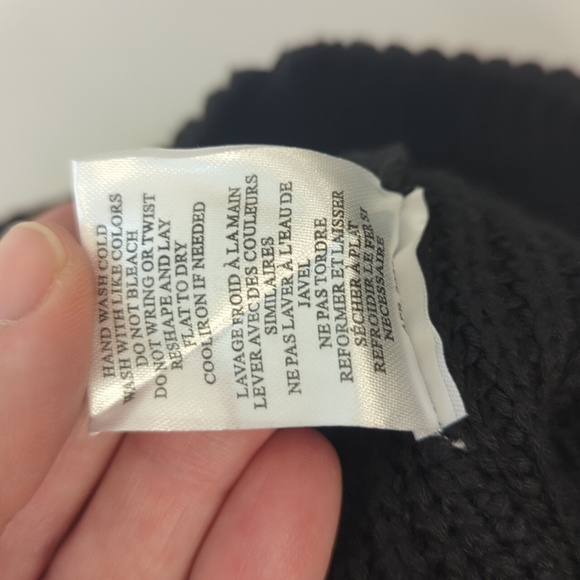 Z Supply Women's Small Oak Novelty Sweater Tank In Black - Picture 7 of 7